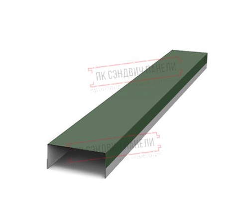 Крепежная планка верхняя Texas 0,5 GreenCoat Pural BT RR 11 темно-зеленый (RAL 6020 хромовая зелень)