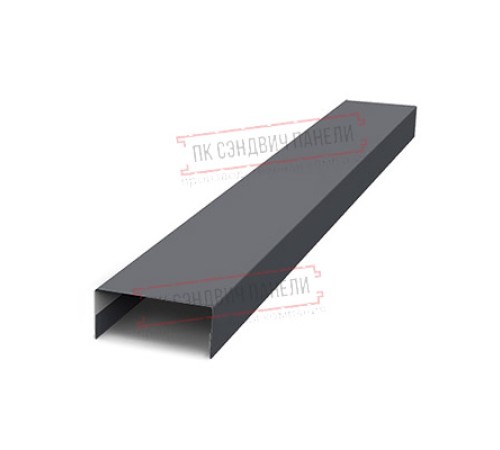 Крепежная планка нижняя Texas 0,45 Drap ST RAL 7024 мокрый асфальт