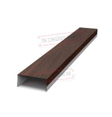 Крепежная планка верхняя Texas 0,45 Print Elite Choco Wood