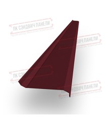 Забор-жалюзи S 58х120 мм, ПЭ, Ral 3005 - 0,4мм.