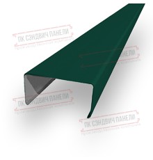 Декоративная планка П - 60х30, ПЭ, Ral 6005 - 0,35мм