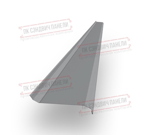 Забор-жалюзи S 58х120 мм, ПЭ, Ral 7004 - 0,45мм.