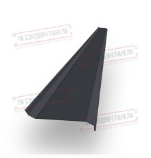 Забор-жалюзи S 58х120 мм, ПЭ, Ral 7024 - 0,35мм.