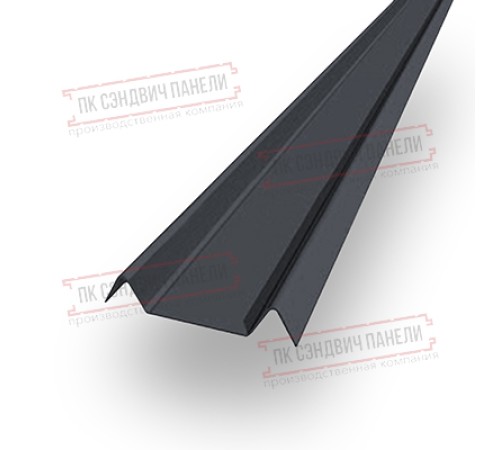 Декоративная планка М - 60х20, ПЭ, Ral 7024 - 0,4мм