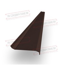 Забор-жалюзи S 58х120 мм, ПЭ, Ral 8017 - 0,35мм.