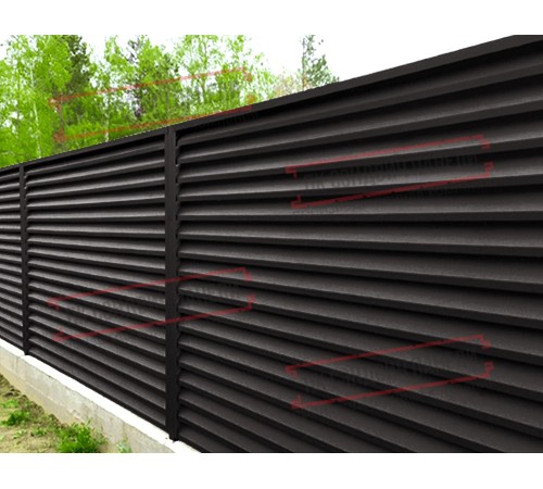 Декоративная планка П - 60х30, ПЭ, Ral 8019 - 0,35мм