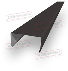 Декоративная планка П - 60х30, ПЭ, Ral 8019 - 0,35мм