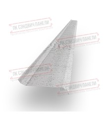 Забор-жалюзи S 58х146 мм, Беленный Дуб - 0,45мм