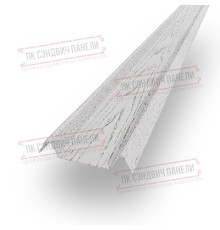 Декоративная планка М - 60х20, Беленний Дуб - 0,45мм