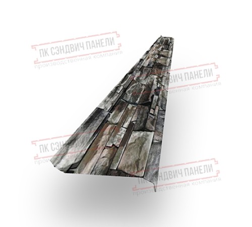 Забор-жалюзи S 58х151 мм, Белый камен - 0,5мм