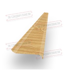 Забор-жалюзи S 58х120 мм, Светлое Дерево - 0,5мм