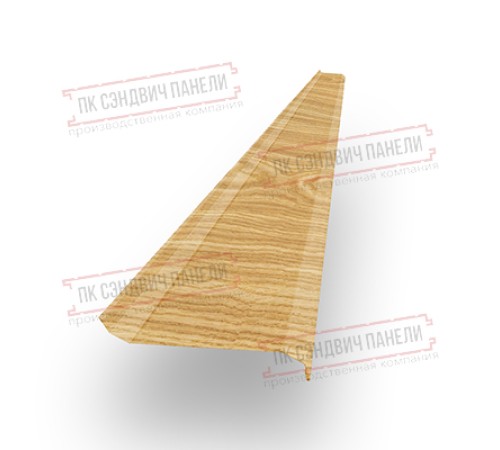 Забор-жалюзи S 58х120 мм, Светлое Дерево - 0,45мм.