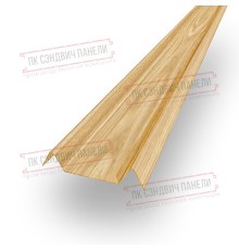 Декоративная планка М - 60х20 Светлое Дерево - 0,45мм