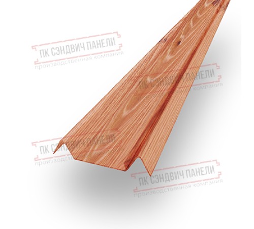 Декоративная планка М - 60х20, Золотой Орех - 0,45мм