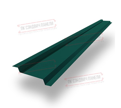 Забор-жалюзи Z 46х135 мм, ПЭ, Ral 6005 - 0,35мм