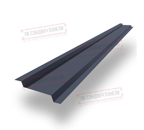 Забор-жалюзи Z 46х151 мм, ПЭ, Ral 7024 - 0,4мм