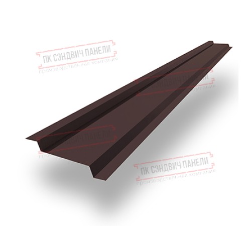 Забор-жалюзи Z 46х151 мм, ПЭ, Ral 8017 - 0,4мм