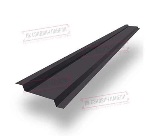 Забор-жалюзи Z 46х135 мм, ПЭ, Ral 8019 - 0,35мм