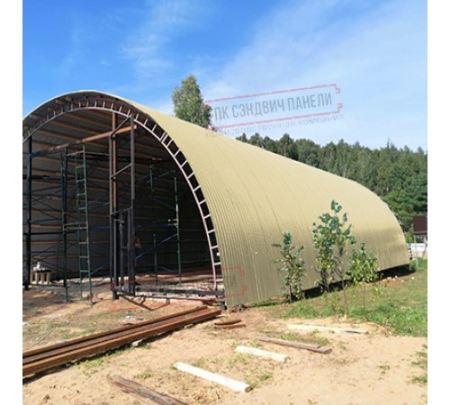 Профнастил МП10ПГ-0.7, Ширина-1100, Полиэстер RAL1014