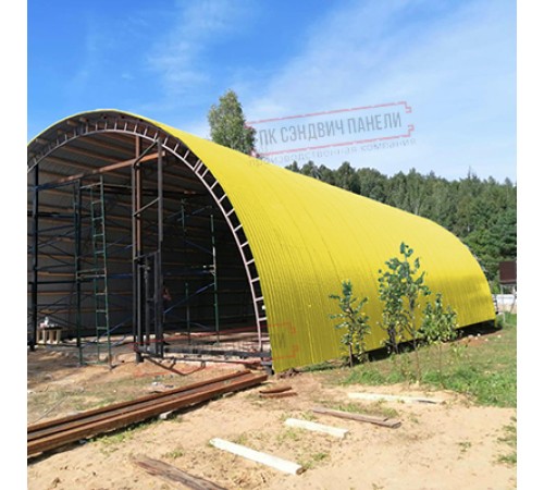 Профнастил МП10ПГ-0.7, Ширина-1100, Полиэстер RAL1018