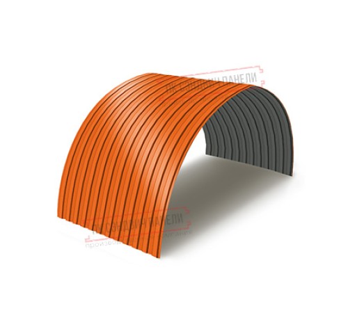 Профнастил МП10ПГ-0.7, Ширина-1100, Полиэстер RAL2004