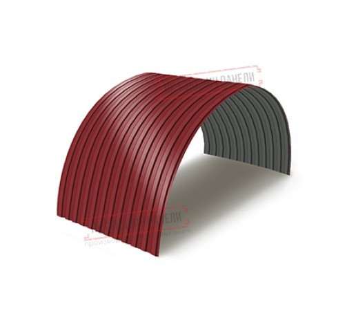 Профнастил МП10ПГ-0.7, Ширина-1100, Полиэстер RAL3011