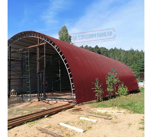 Профнастил МП10ПГ-0.7, Ширина-1100, Полиэстер RAL3011