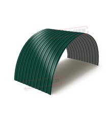 Профнастил МП10ПГ-0.65, Ширина-1100, Полиэстер RAL6005