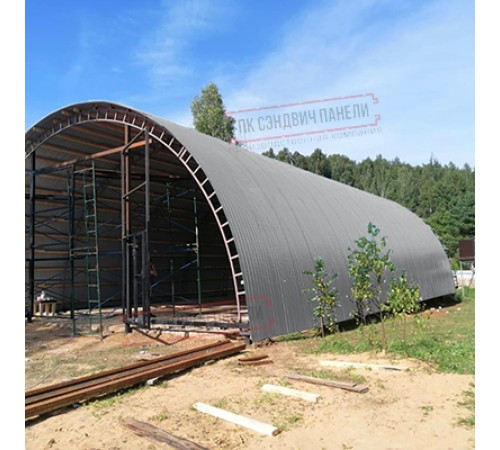 Профнастил МП10ПГ-0.6, Ширина-1100, Полиэстер RAL7004