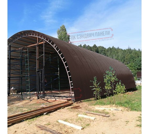 Профнастил МП10ПГ-0.7, Ширина-1100, Полиэстер RAL8017