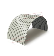 Профнастил МП10ПГ-0.7, Ширина-1100, Полиэстер RAL9002