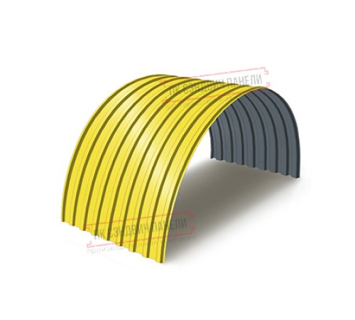 Профнастил МП20ПГ-0.7, Ширина-1100, Полиэстер RAL1018