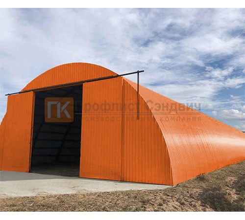 Профнастил МП20ПГ-0.5, Ширина-1100, Полиэстер RAL2004