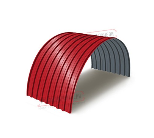 Профнастил МП20ПГ-0.7, Ширина-1100, Полиэстер RAL3020