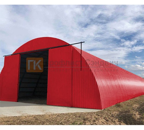 Профнастил МП20ПГ-0.7, Ширина-1100, Полиэстер RAL3020