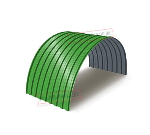 Профнастил МП20ПГ-0.5, Ширина-1100, Полиэстер RAL6018