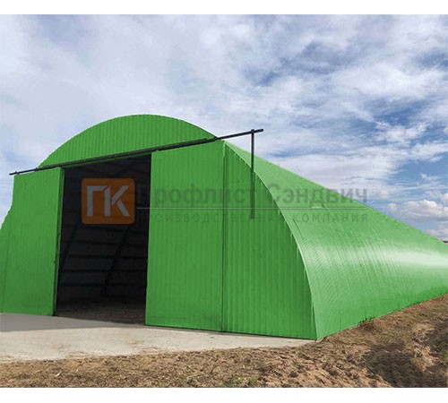 Профнастил МП20ПГ-0.5, Ширина-1100, Полиэстер RAL6018