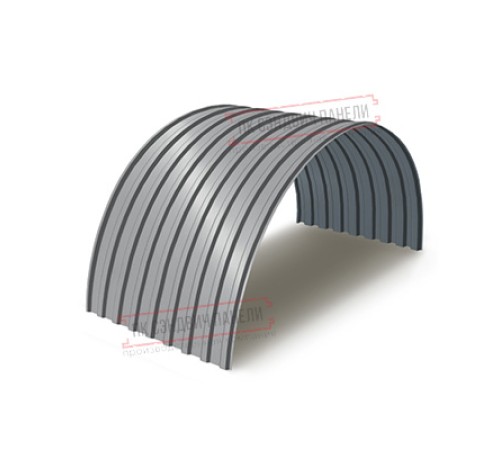 Профнастил МП20ПГ-0.45, Ширина-1100, Полиэстер RAL7004