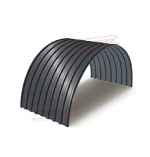 Профнастил МП20ПГ-0.45, Ширина-1100, Полиэстер RAL7024