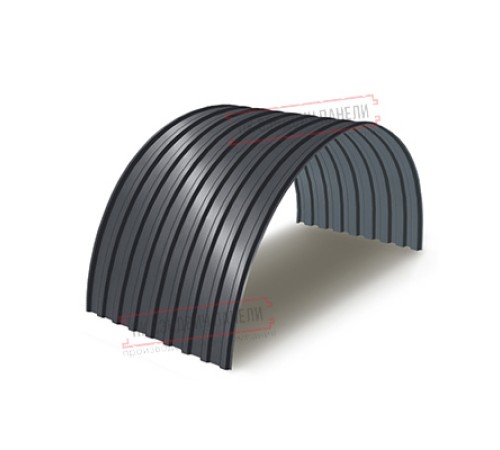 Профнастил МП20ПГ-0.7, Ширина-1100, Полиэстер RAL7024