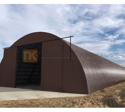 Профнастил МП20ПГ-0.45, Ширина-1100, Полиэстер RAL8017