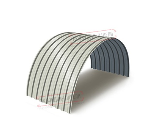 Профнастил МП20ПГ-0.7, Ширина-1100, Полиэстер RAL9002