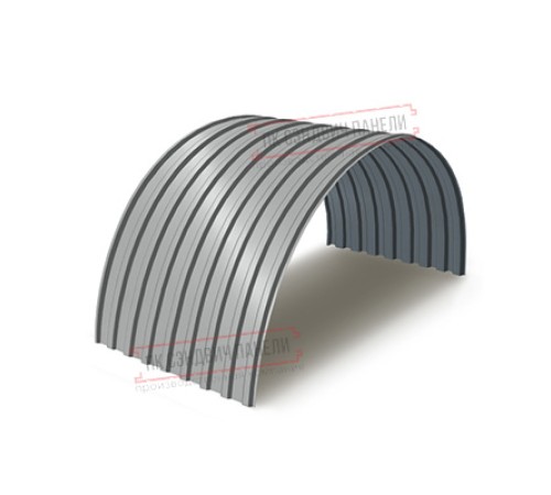 Профнастил МП20ПГ-0.45, Ширина-1100, Полиэстер RAL9006