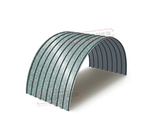 Профнастил МП20ПГ-0.6, Ширина-1100, Оцинкованный