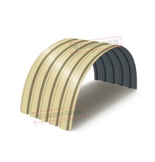 Профнастил МП35-0.45, Ширина-1035, Полиэстер RAL1014