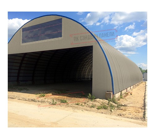 Профнастил МП35-0.45, Ширина-1035, Полиэстер RAL1035