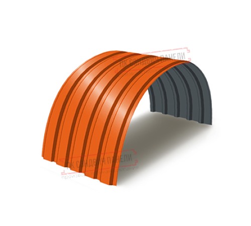 Профнастил МП35-0.7, Ширина-1035, Полиэстер RAL2004