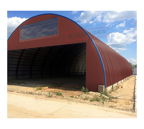 Профнастил МП35-0.45, Ширина-1035, Полиэстер RAL3009