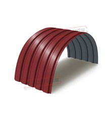 Профнастил МП35-0.45, Ширина-1035, Полиэстер RAL3011