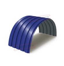 Профнастил МП35-0.7, Ширина-1035, Полиэстер RAL5002